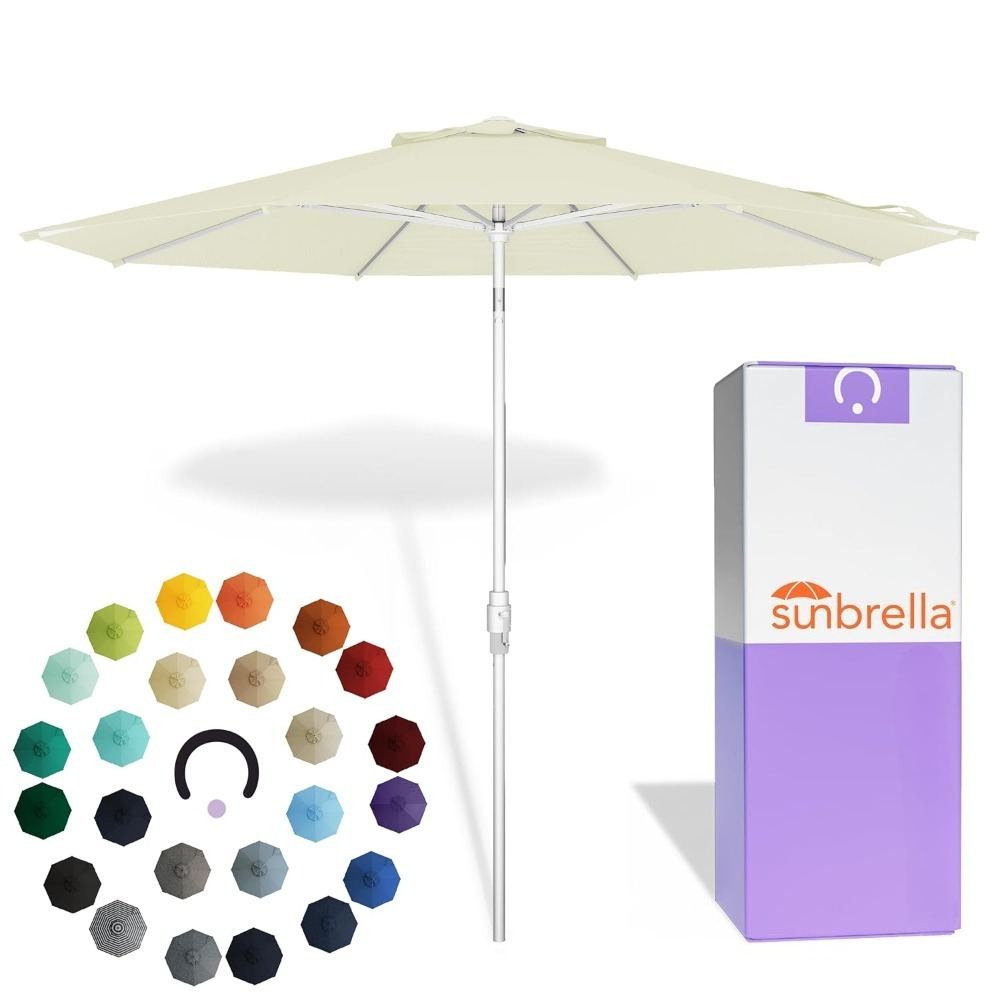 Outdoor Furniture Sunbrella - 10 Ft Patio Umbrella with Swivel
