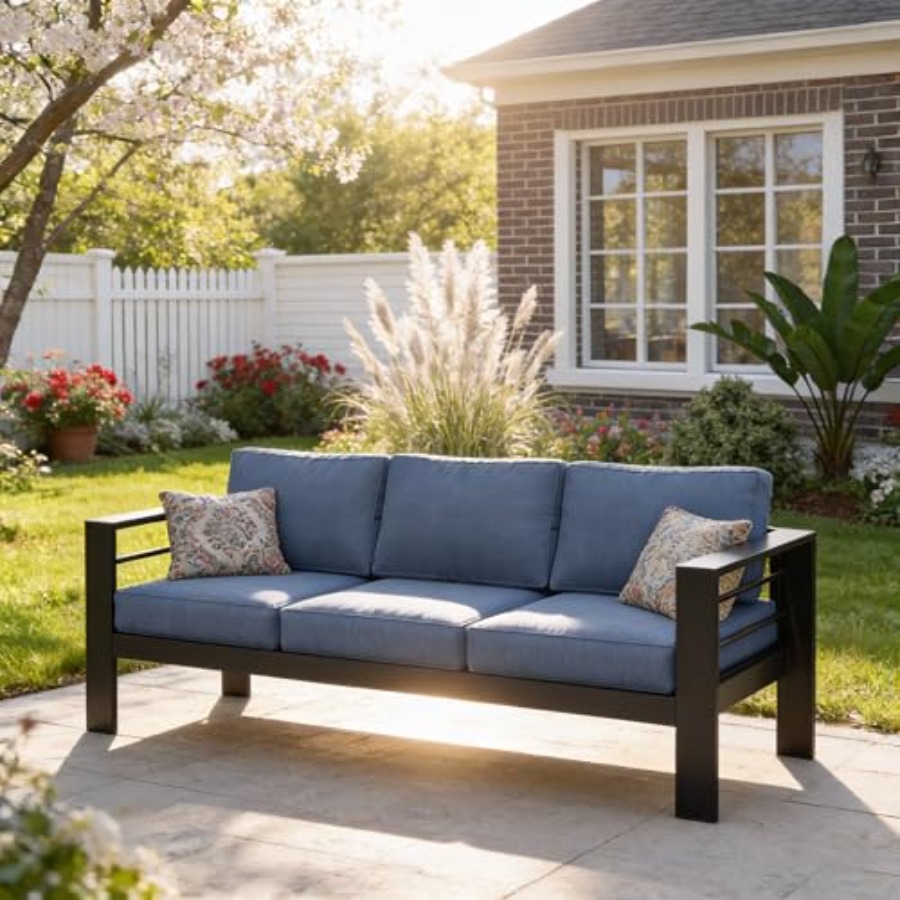 Outdoor Furniture Without Cushions - Outdoor Couch Aluminum Patio Furniture Sofa