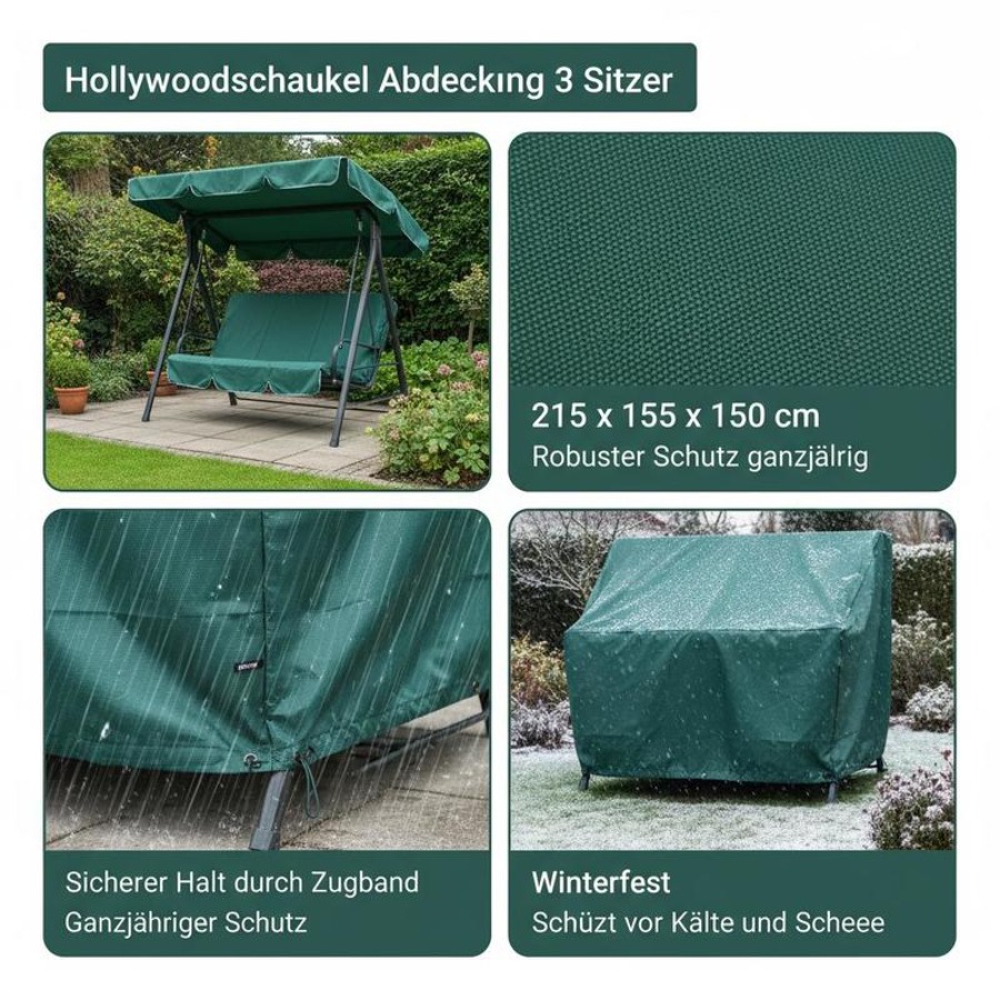 Patio 3 Seater Swing Chair Ben – Outdoor Furniture Covers Waterproof recenzja i cena