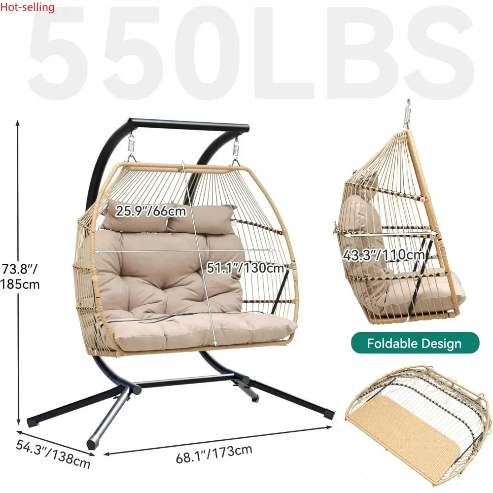 Bestseller2 Person Hanging Egg – Outdoor Furniture Egg Chair recenzja i cena