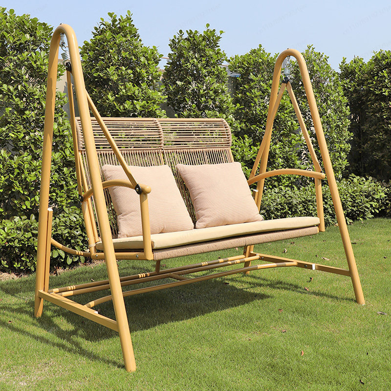 Outdoor courtyard swing rockin – Outdoor Furniture Egg Chair recenzja i cena