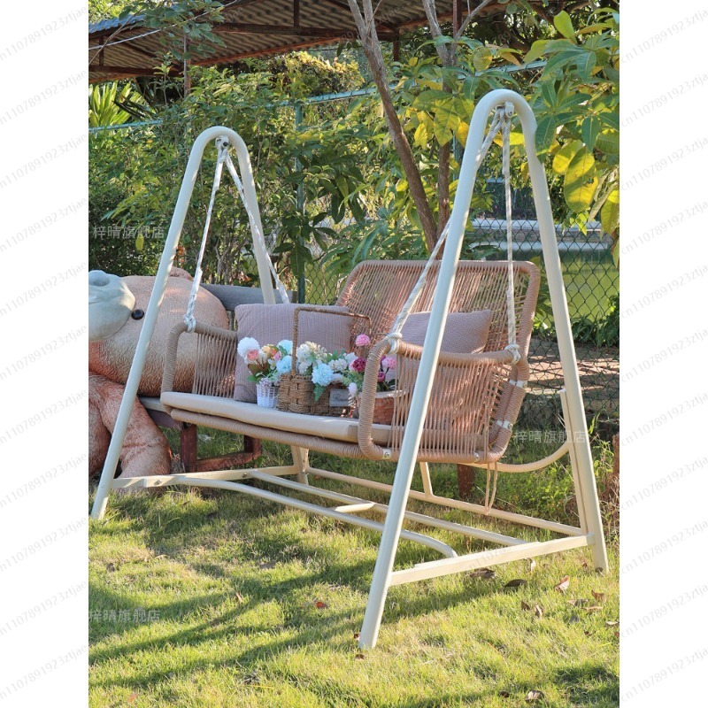 Outdoor courtyard swing rockin – Outdoor Furniture Egg Chair recenzja i cena