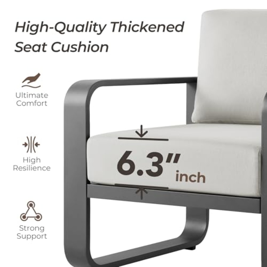 Aluminum Outdoor 3-Seater Sofa – Outdoor Furniture Without Cushions recenzja i cena