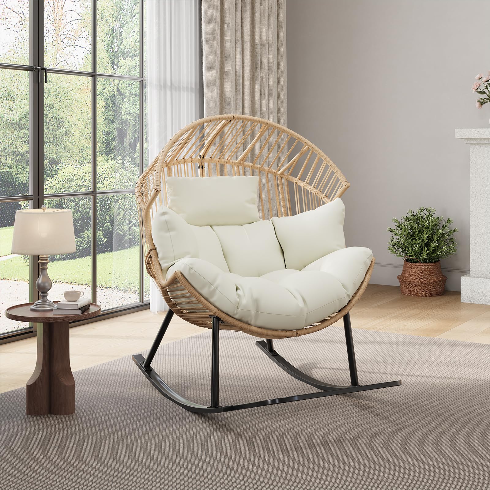 Oversized Ergonomic Wicker Roc – Outdoor Furniture Egg Chair recenzja i cena