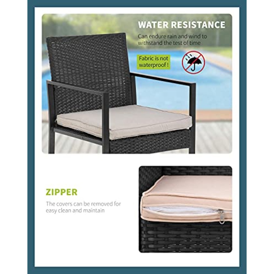 FDW 3 Pieces Outdoor Patio Fur – Outdoor Furniture In recenzja i cena