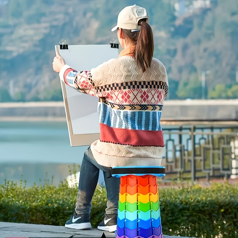 2026 1PC Rainbow Folding Stool – Outdoor Furniture Diy Plans recenzja i cena
