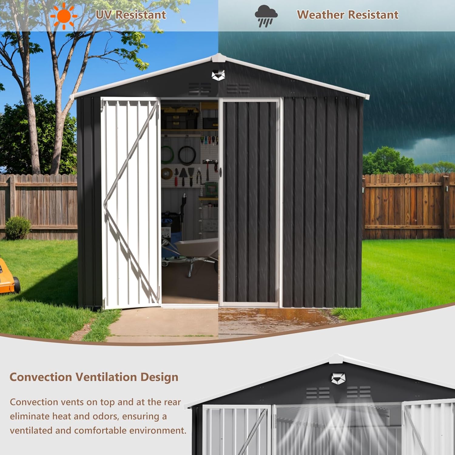 10x12 FT Metal Outdoor Storage – Outdoor Furniture Arhaus recenzja i cena