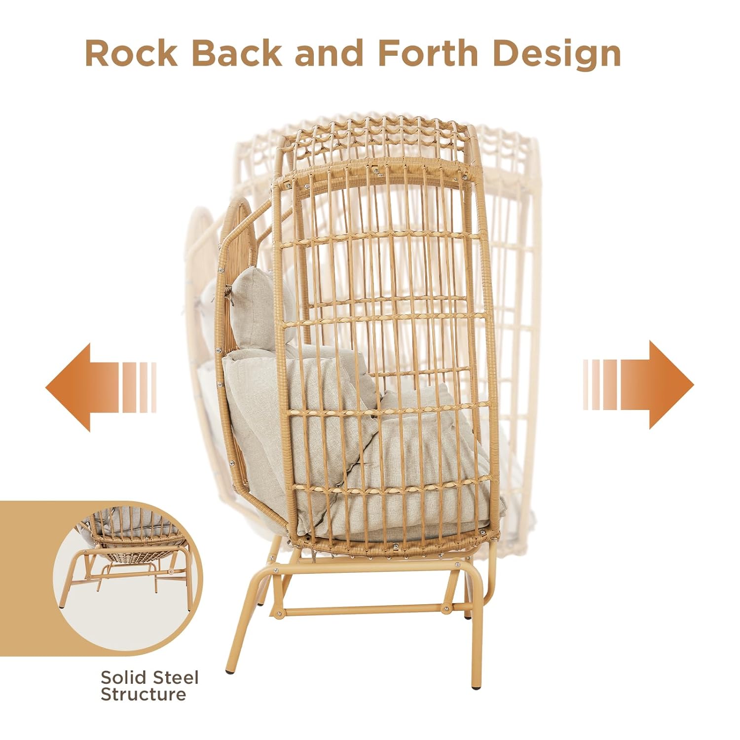 Oversized 2-Person Egg Chair G – Outdoor Furniture Egg Chair recenzja i cena