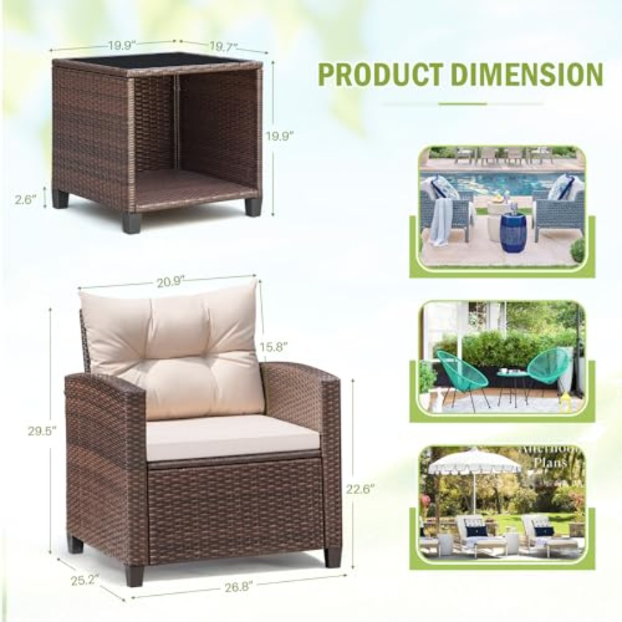 Devoko 3 Pieces Patio Furnitur – Outdoor Furniture In recenzja i cena