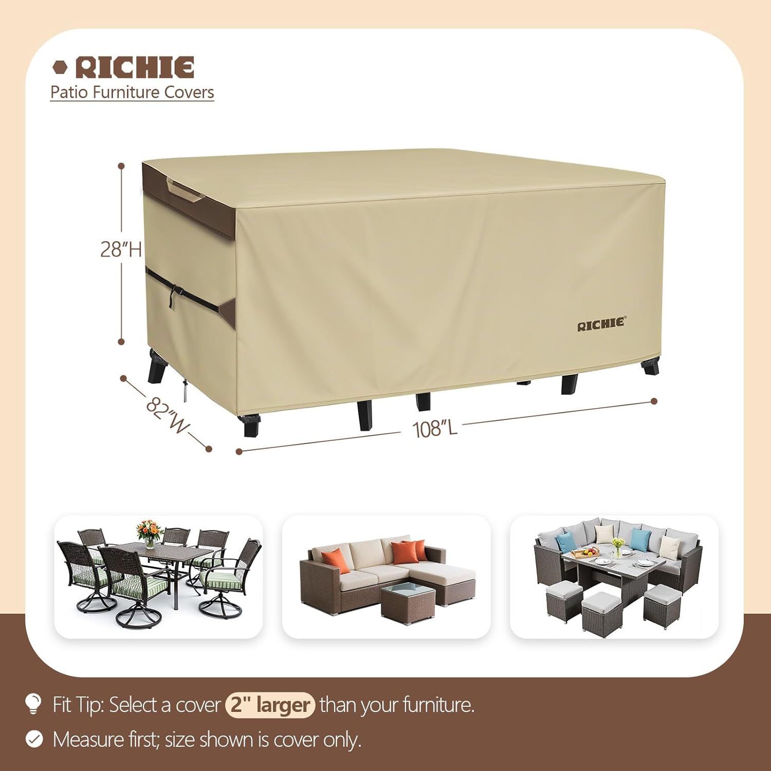 Heavy Duty Outdoor Patio Furni – Outdoor Furniture Covers Waterproof recenzja i cena