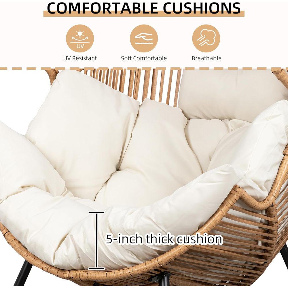 Egg Chair Wicker Outdoor Chair – Outdoor Furniture Without Cushions recenzja i cena