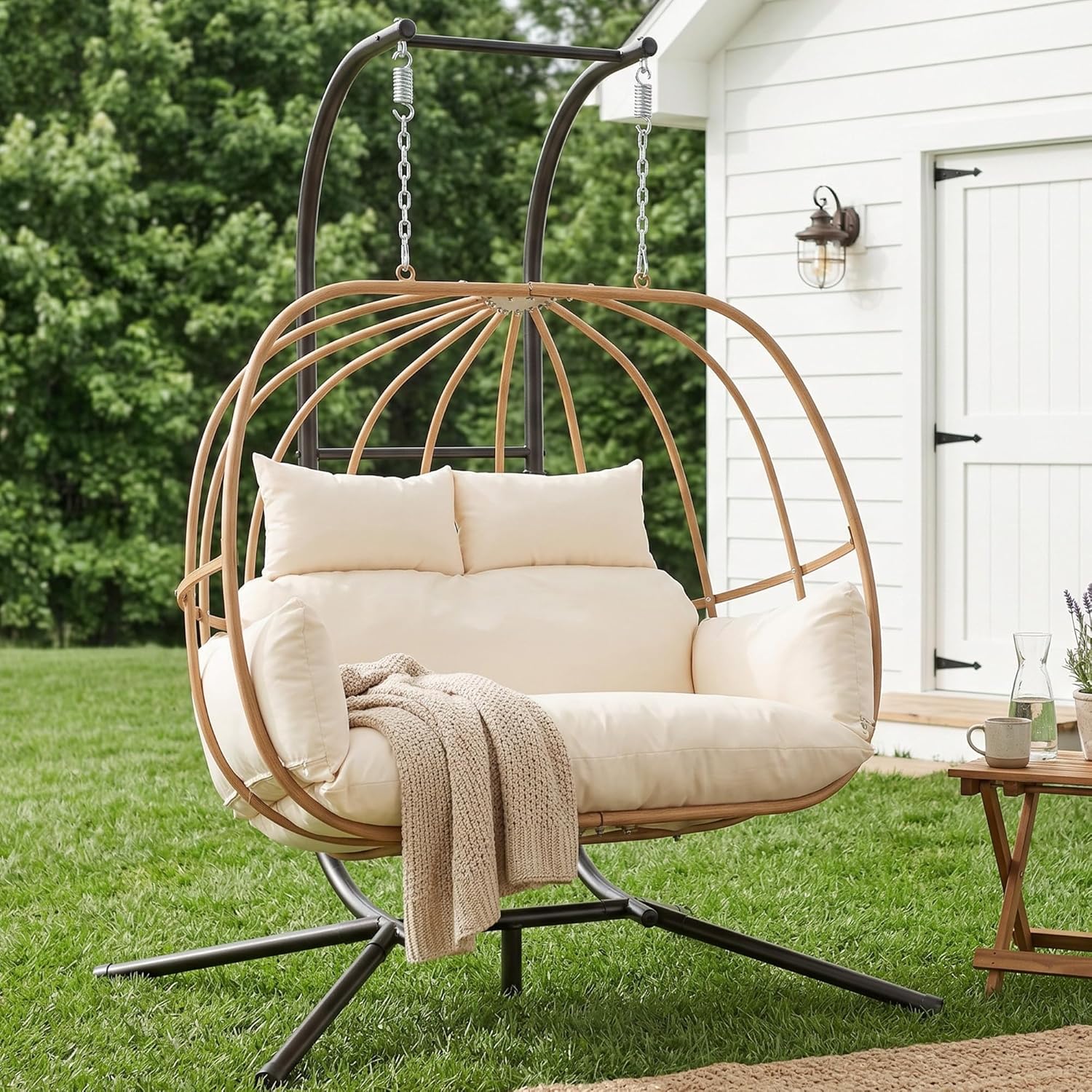 2 Person All Weather Egg Chair – Outdoor Furniture Egg Chair recenzja i cena