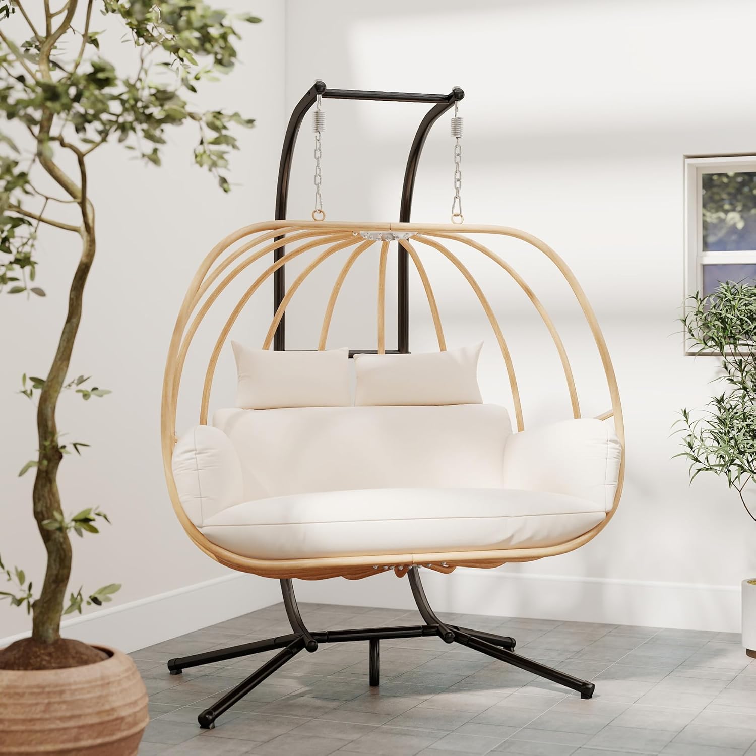 2 Person All Weather Egg Chair – Outdoor Furniture Egg Chair recenzja i cena