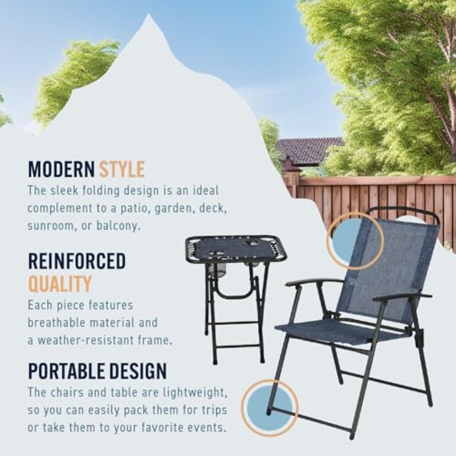 Trapper's Peak 3-Piece Folding – Outdoor Furniture In recenzja i cena