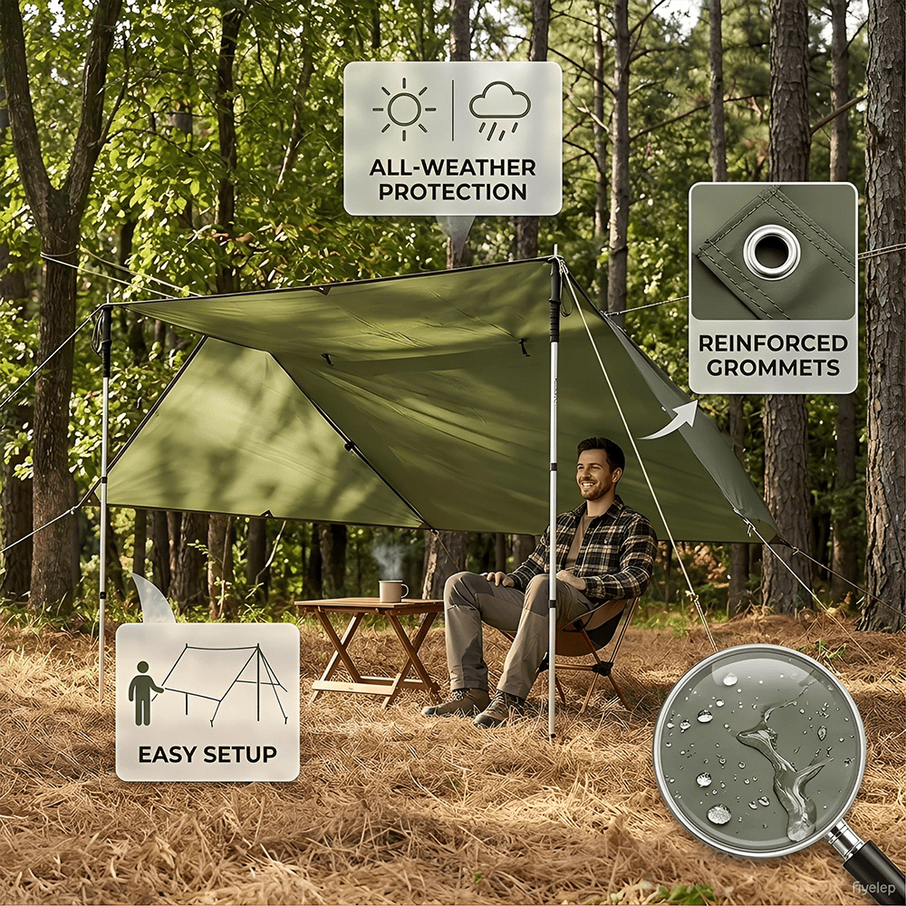 Outdoor Waterproof Tarp, Multi – Outdoor Furniture Sunbrella recenzja i cena