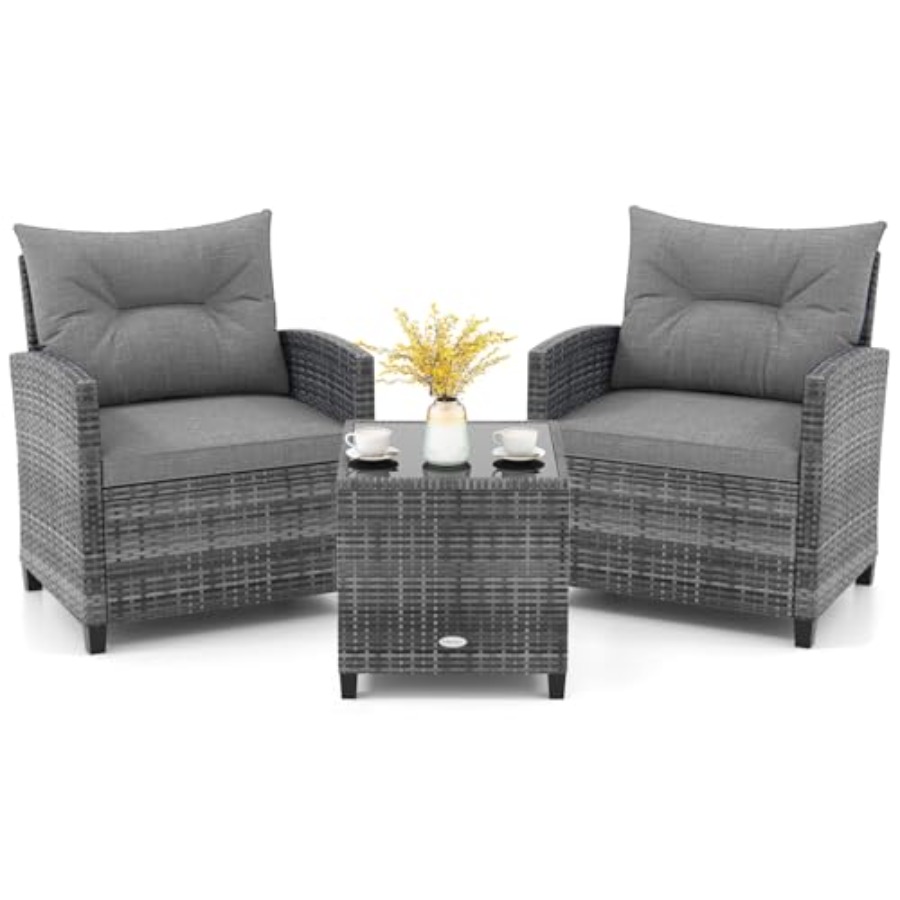 KOTEK 3 Piece Patio Furniture  – Outdoor Furniture In recenzja i cena