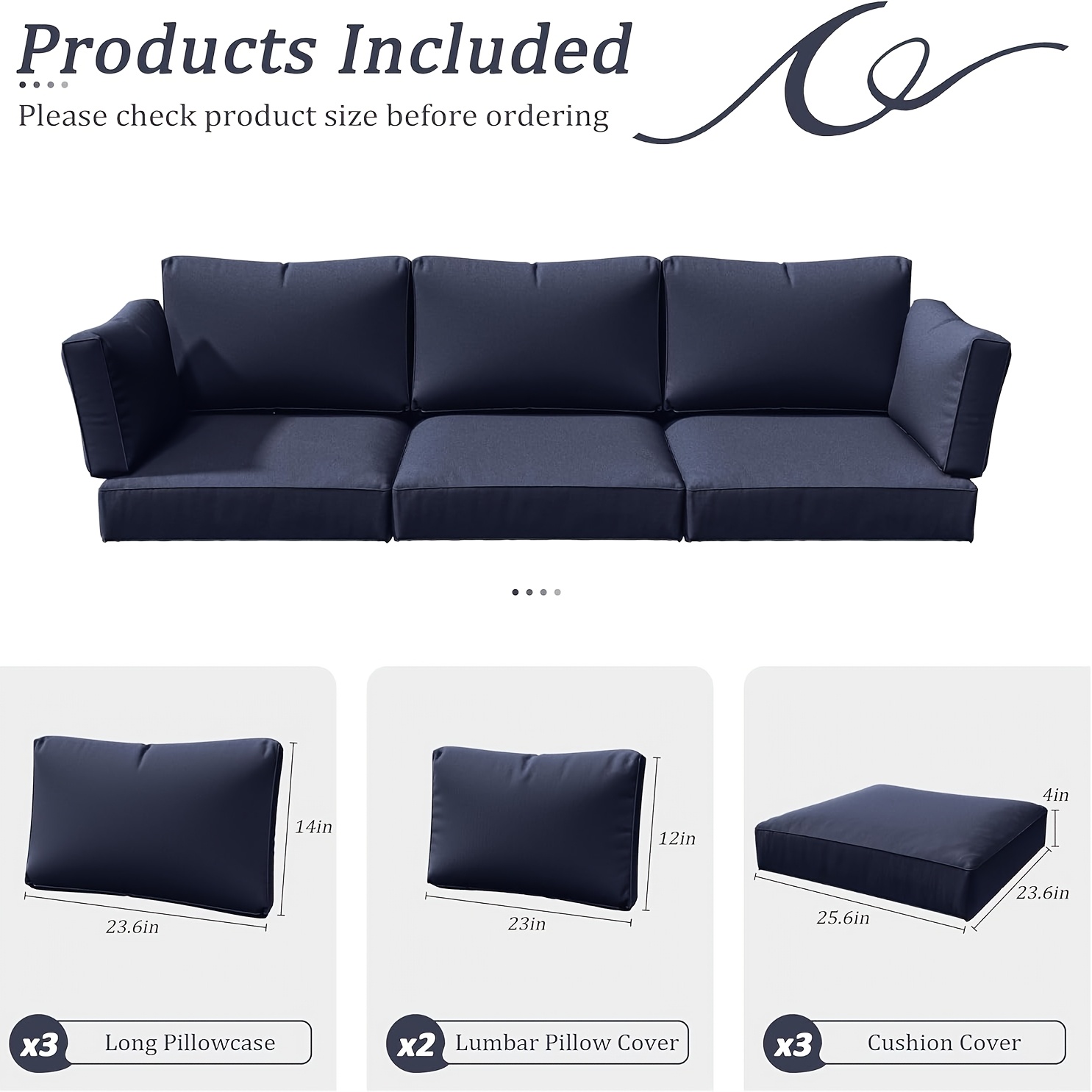 8P Outdoor Cushion Slipcovers  – Outdoor Furniture Without Cushions recenzja i cena