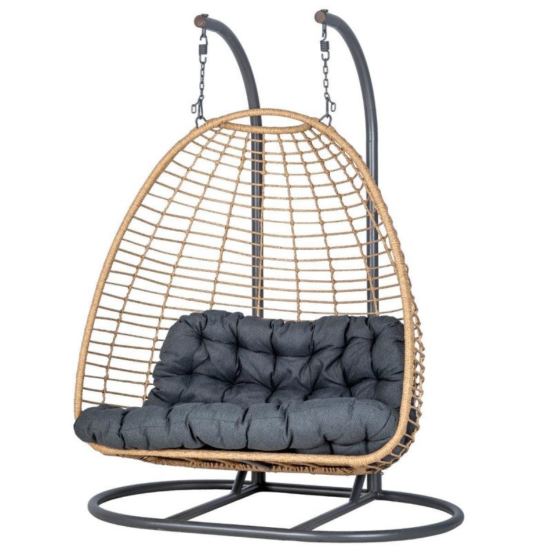 Luxury 2-Seater Hanging Chairs – Outdoor Furniture Egg Chair recenzja i cena