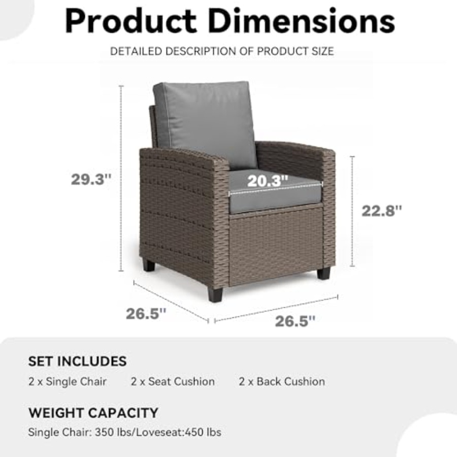 2 Pieces Patio Furniture Set O – Outdoor Furniture In recenzja i cena