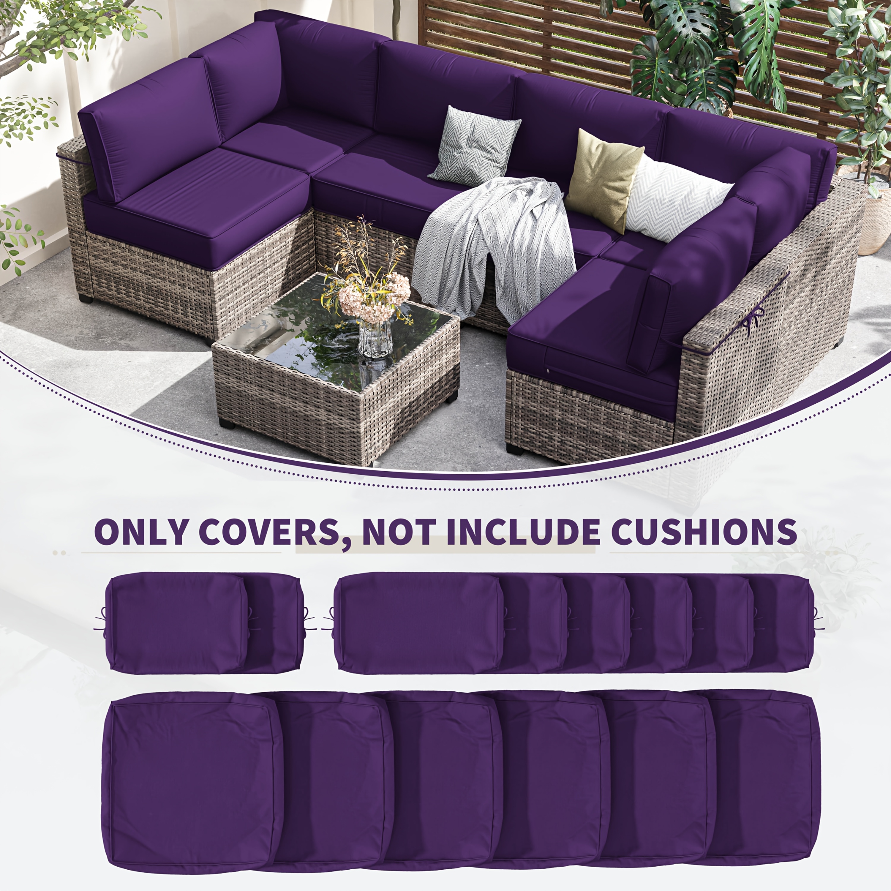 14pcs Outdoor Cushion Covers - – Outdoor Furniture Without Cushions recenzja i cena