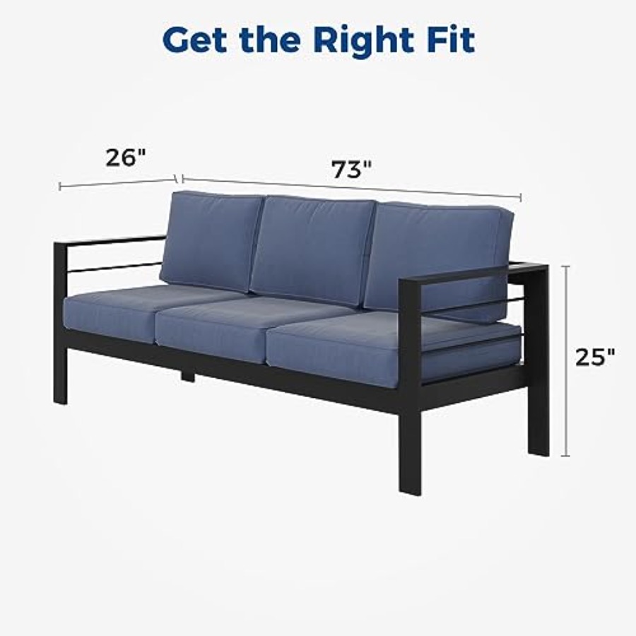 Outdoor Couch Aluminum Patio F – Outdoor Furniture Without Cushions recenzja i cena