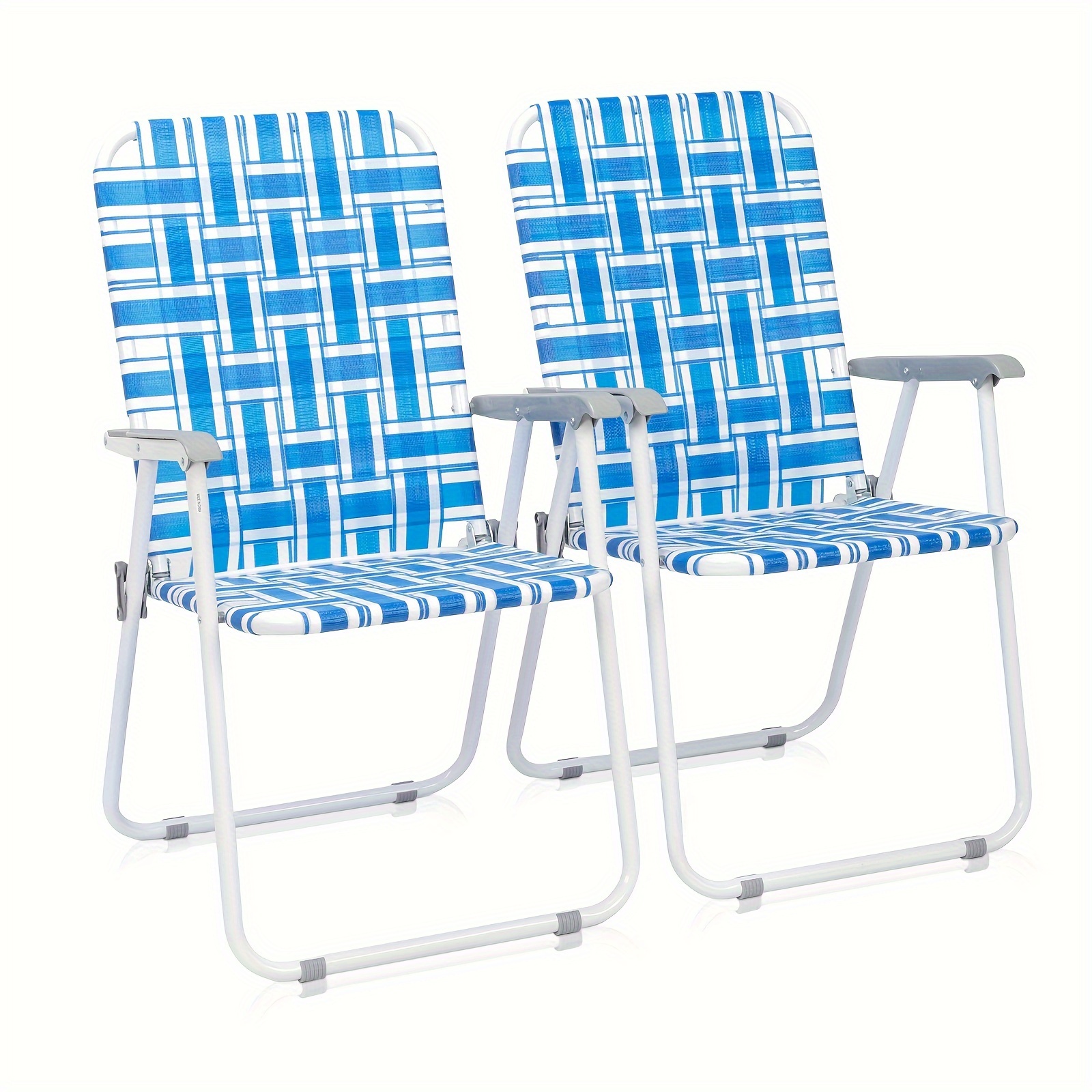 2pcs Beach Chairs, Deep Blue A – Outdoor Furniture Vietnam recenzja i cena
