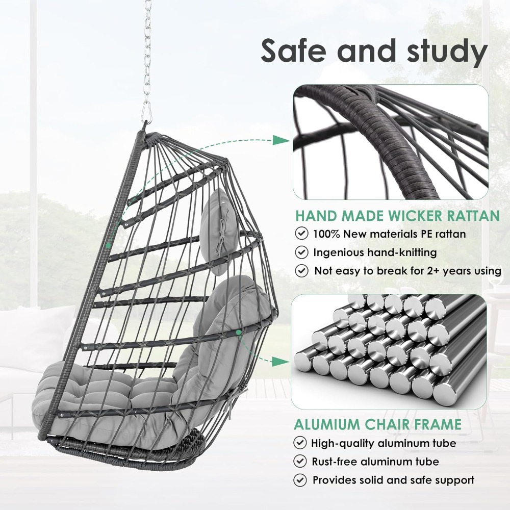 Hanging Egg Chair Without Stan – Outdoor Furniture Egg Chair recenzja i cena