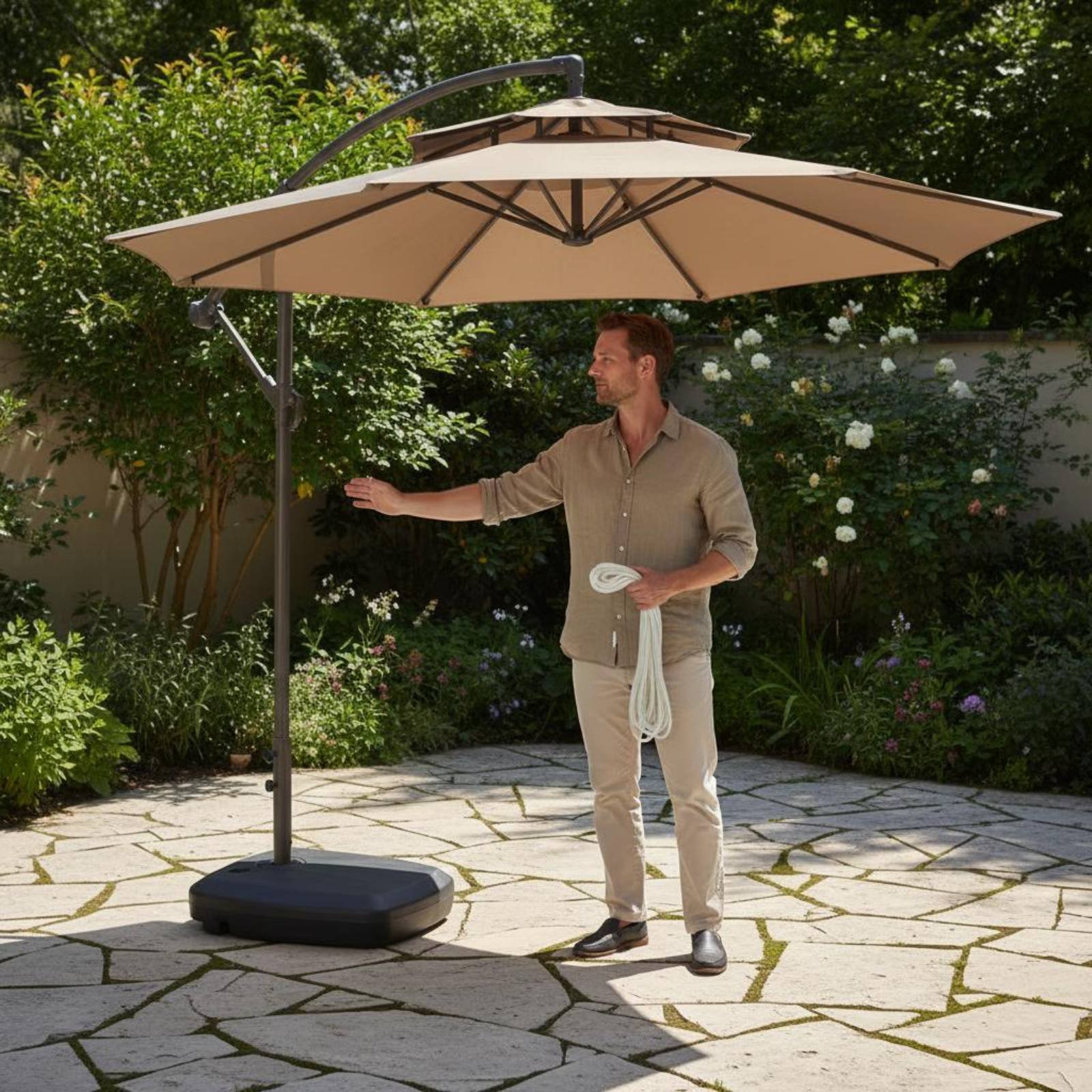 Roman Umbrella Pull Rope Wear- – Outdoor Furniture In recenzja i cena