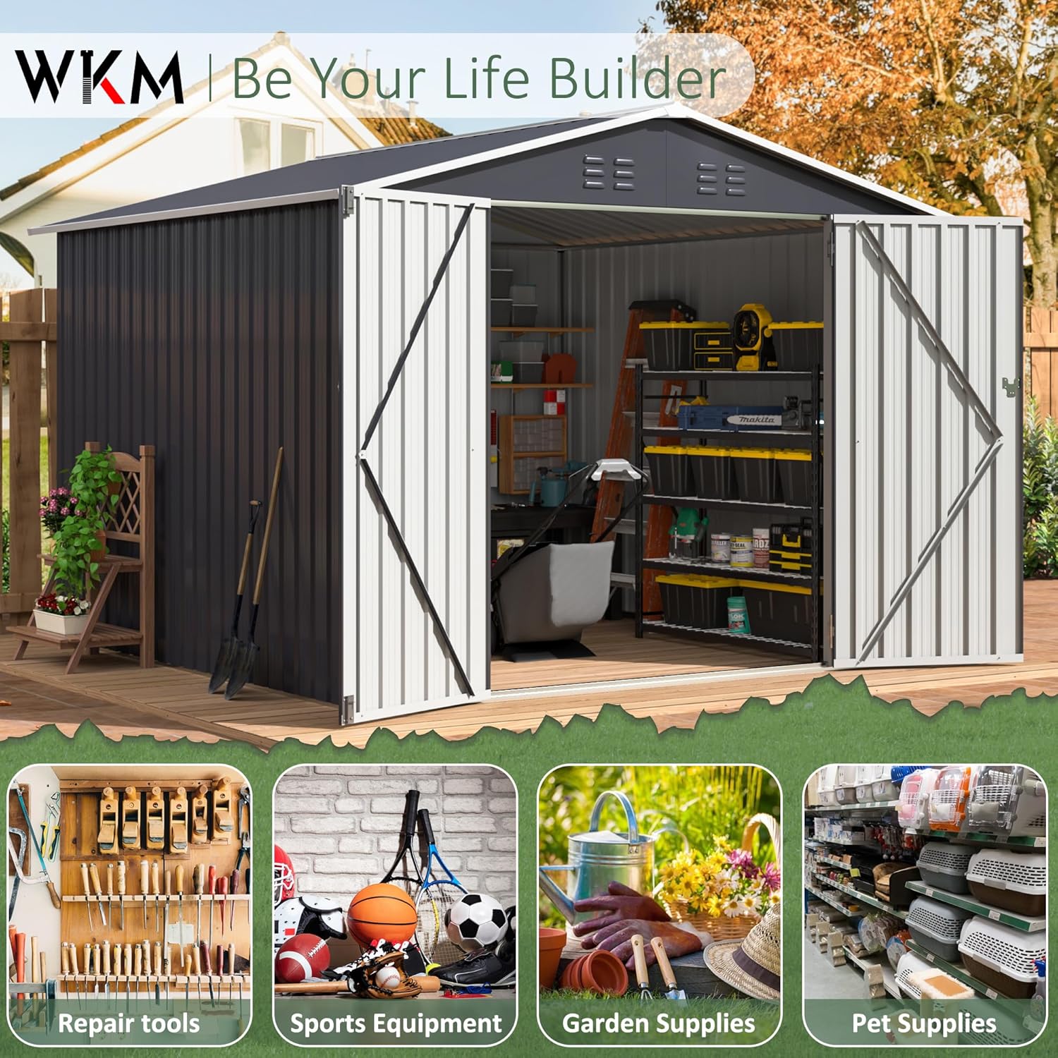 8x8 FT Outdoor Storage Shed, U – Outdoor Furniture Arhaus recenzja i cena